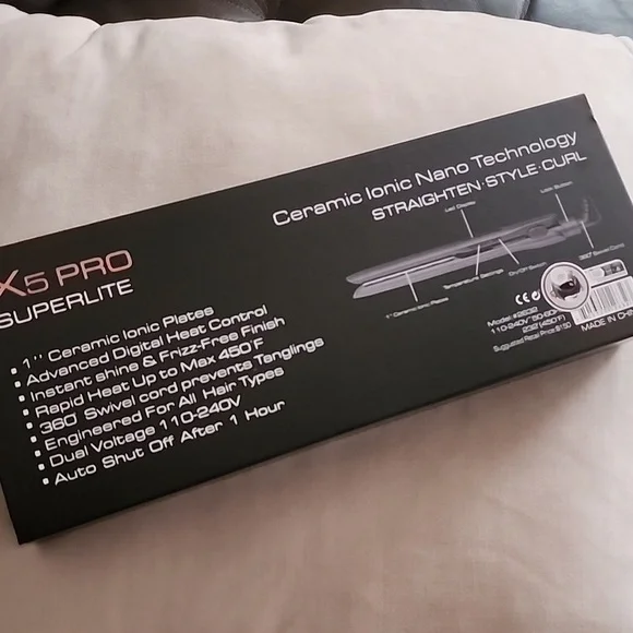 Brand New X5 Pro Superlite1' Ceramic Ionic Nano Flat Iron Hair Straightener
